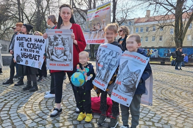Анна Брылевская с внуками.