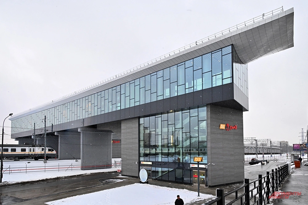 Городской вокзал Петровско-Разумовская на направлении МЦД-1.