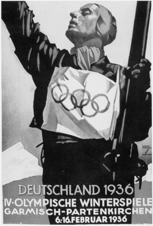 Афиша Олимпийских игр в 1936 года.
