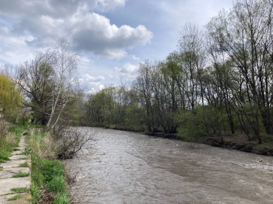 Река Подкумок в Пятигорске 14 апреля 2026 года.