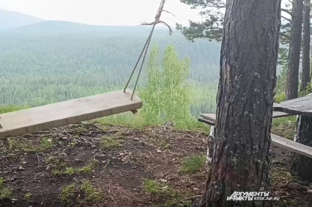 Качеля, на которую могли садить Арину Усольцеву.