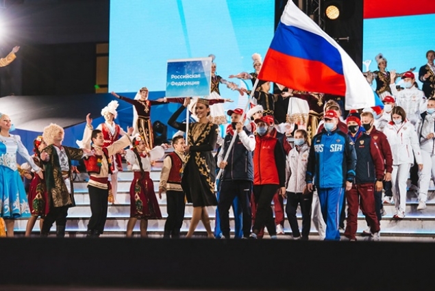 Делегация сборной России была самой представительной. 