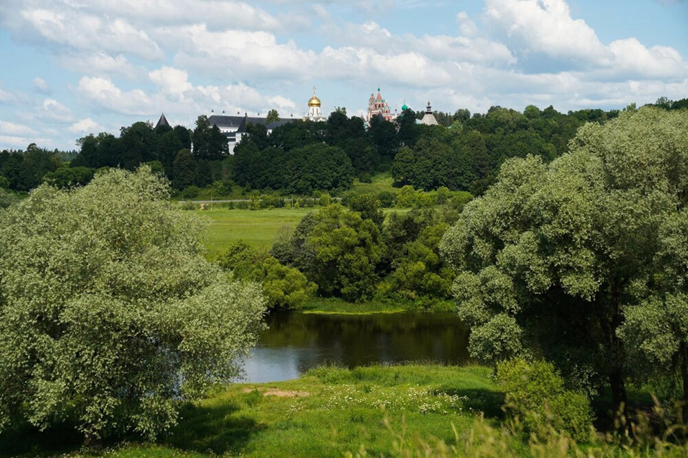 Вид на Звенигородский Кремль.