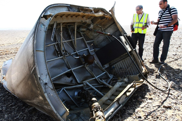 Обломки самолёта Airbus A321