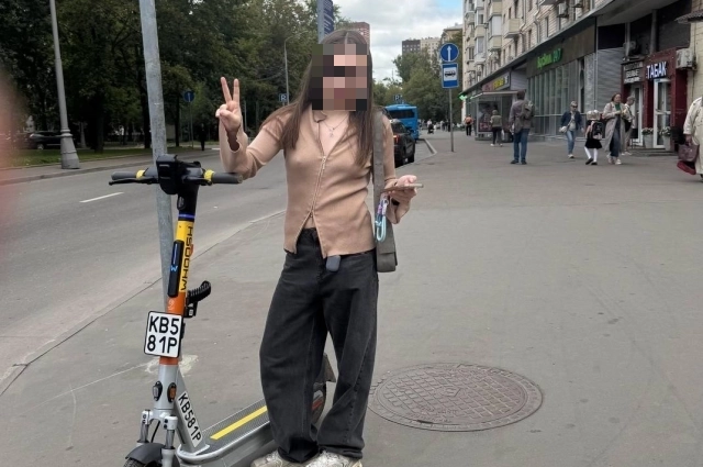 Девушка даже попозировала для фото.