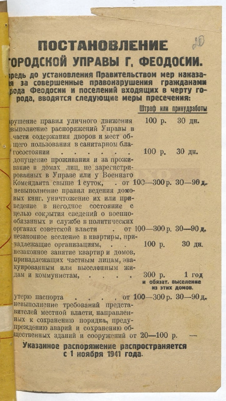 Сообщение горуправы Феодосии.