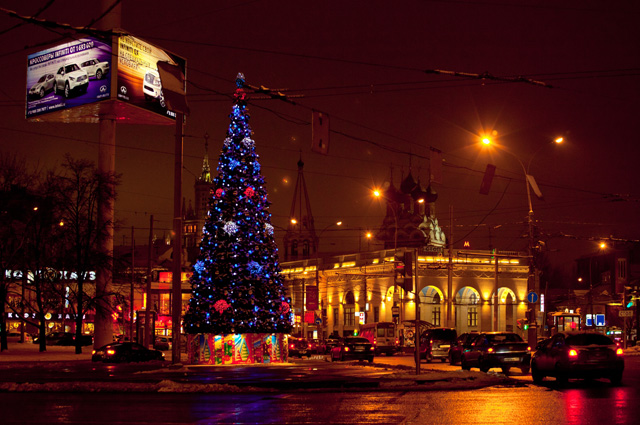 Новогодняя ёлка на Таганской площади