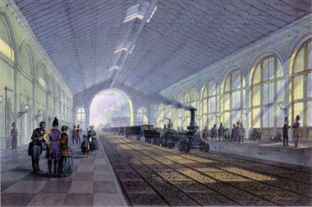 Один из первых телеграфов в стране появился на Николаевском вокзале.