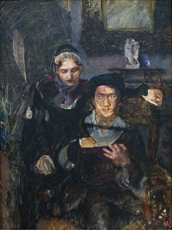 «Гамлет и Офелия», 1884, Михаил Врубель. 