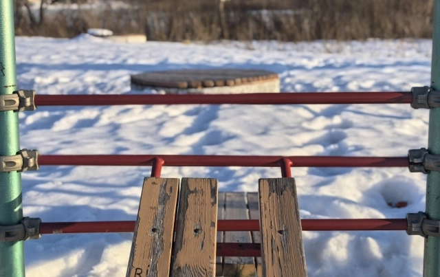 Часть турников пришла в негодность.