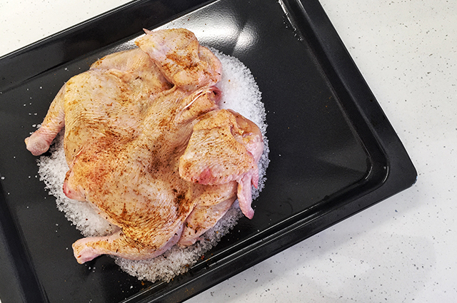 Курица на соли в духовке рецепт с фото