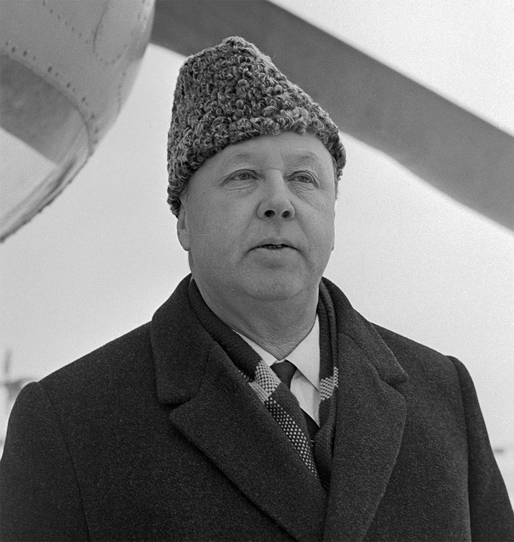 Генеральный конструктор вертолетов Михаил Миль, 1966 год.