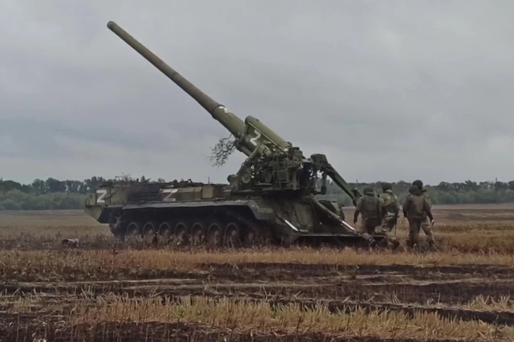 Работа миномета Тюльпан ГрВ Юг