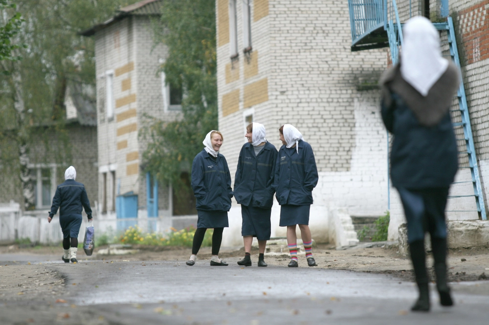 Заключенные ИК №1 во Владимирской области.