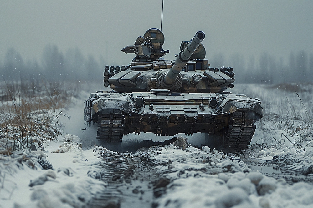  Армия России, танк, танк Т-72Б3, ВС РФ, танки в зоне СВО, российский танк, танк зимой, танк зима, 