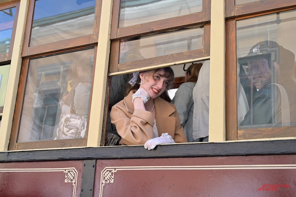 Парад ретротрамваев в Москве 2026.