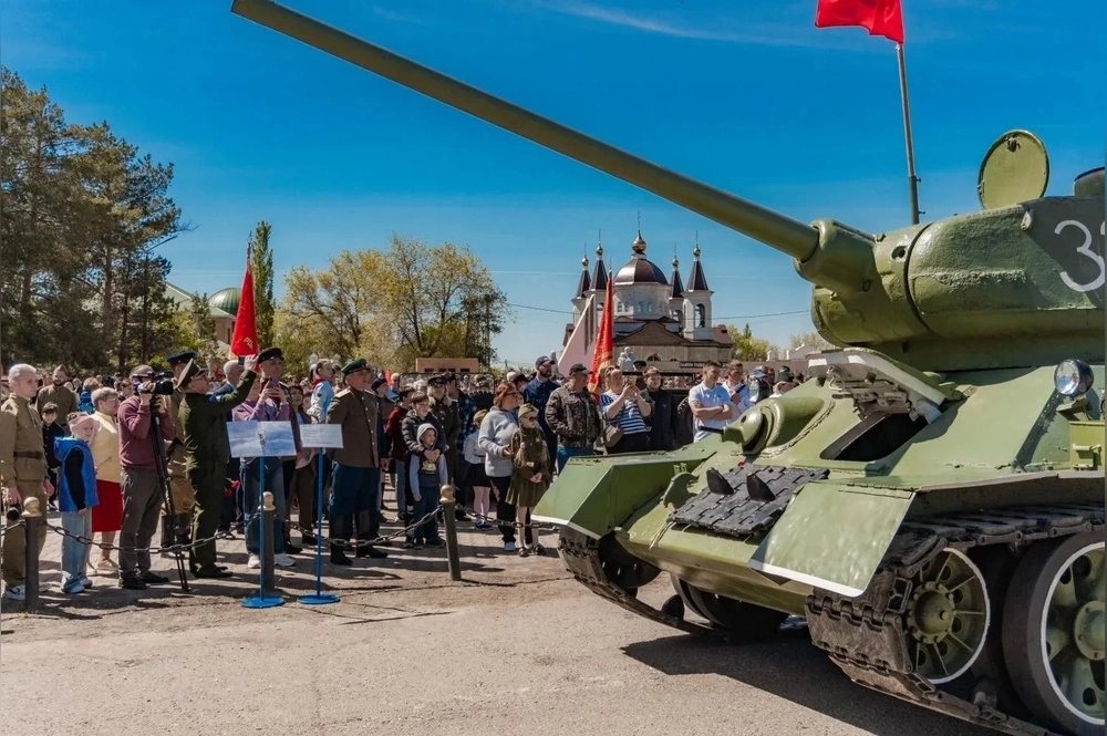 Празднование Дня Победы в Акбулаке