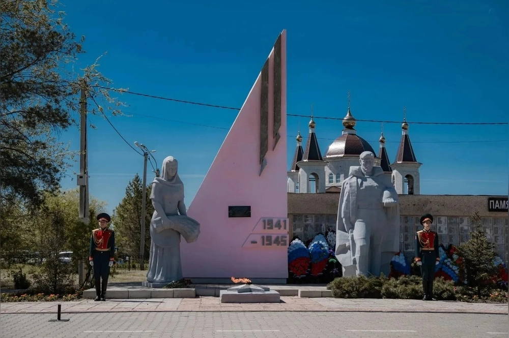 Празднование Дня Победы в Акбулаке