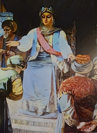 Картина «У казанской царицы Сююмбике», картина Ильяса Файзуллина ,2005 г.