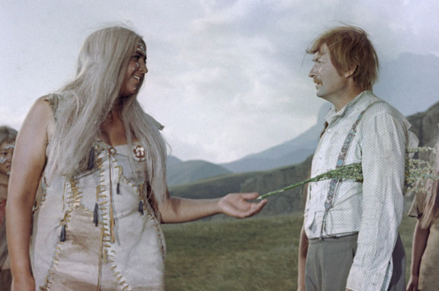 Георгий Вицин. Кадр из фильма «Земля Санникова», 1973 год.
