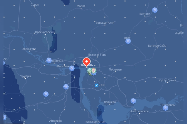 Снегопад будет идти в Казани до самой ночи.