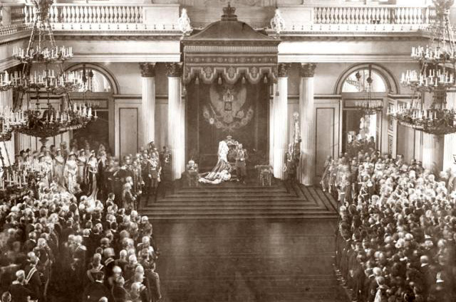 Торжественное открытие Государственной Думы и Государственного Совета. Зимний дворец. 27 апреля 1906. 