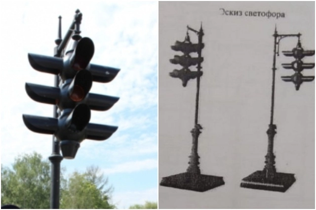 Вот так сейчас выглядит памятник омскому светофору.