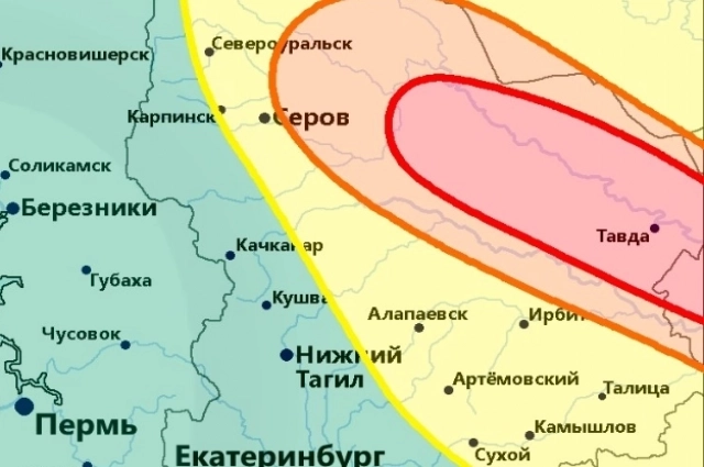 Прогноз вероятности нового торнадо.