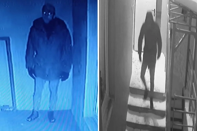 Кадры с разных камер видеонаблюдения.