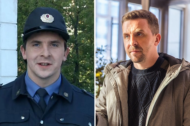 Алексей Базанов на съёмках сериала «ФГУП ЛУЧ» (второе фото, режиссёр Александр Собичевский). 