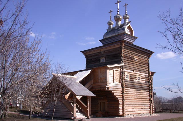 Деревянная Георгиевская церковь в Коломенском.