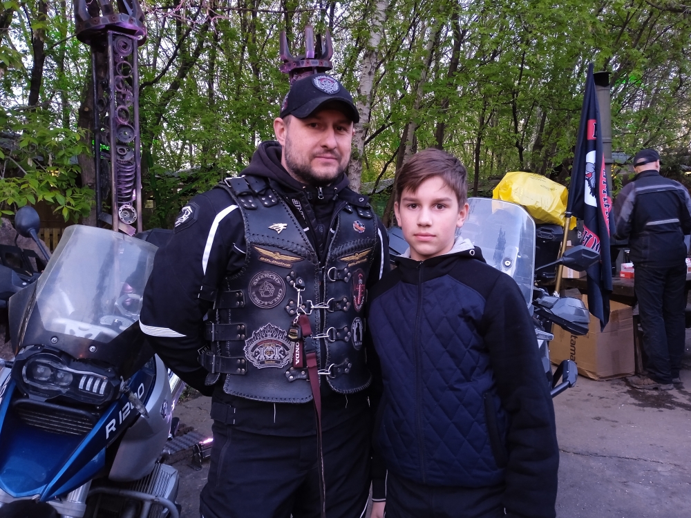 Александр Санчес с сыном