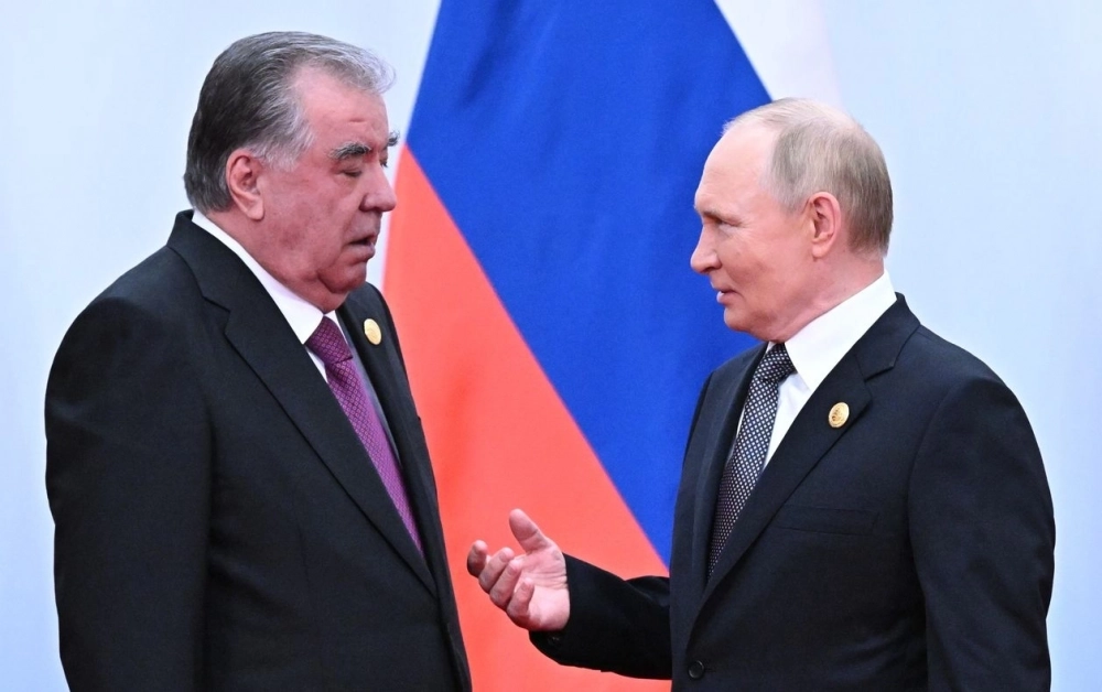 Владимир Путин и Эмомали Рахмон.