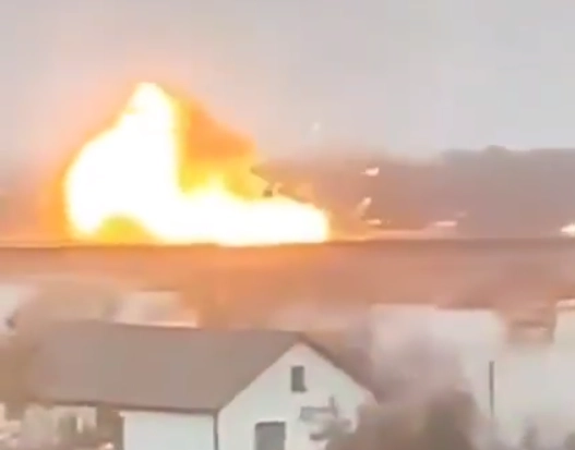 Удар по мосту в Одесской области