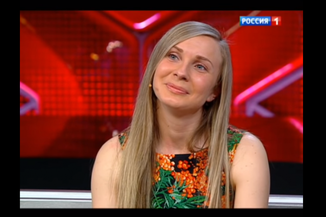 Анастасия Дашко в передаче Прямой эфир.