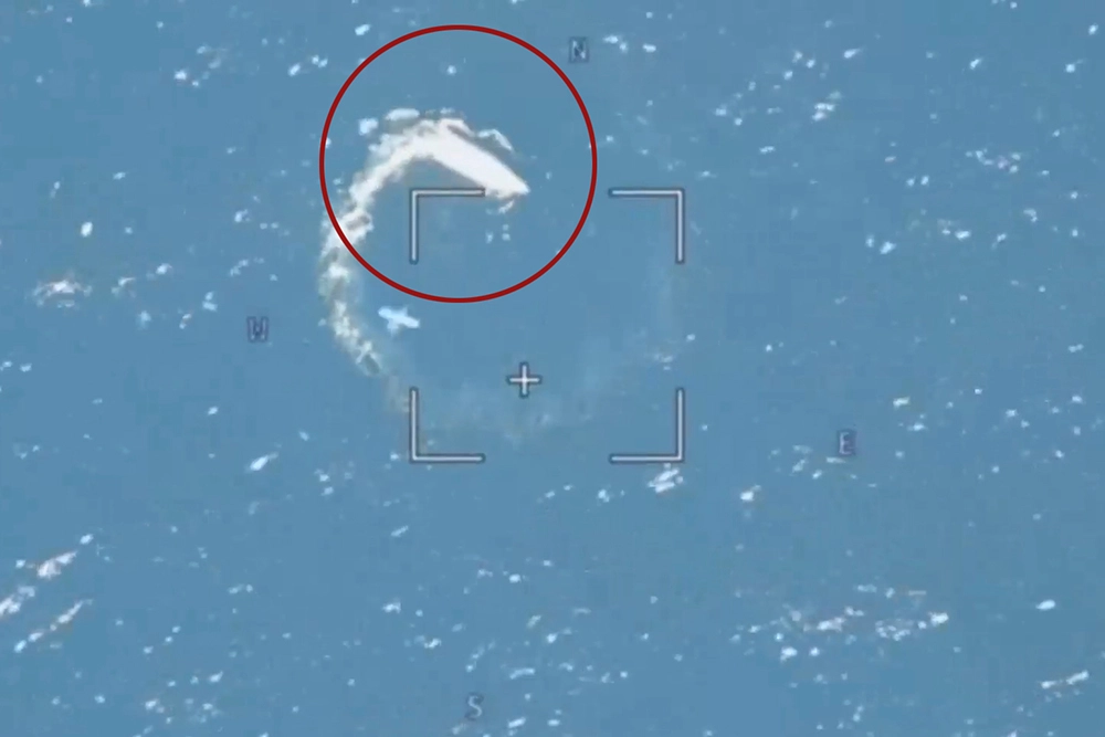 Кадры уничтожения БЭК противника в Черном море