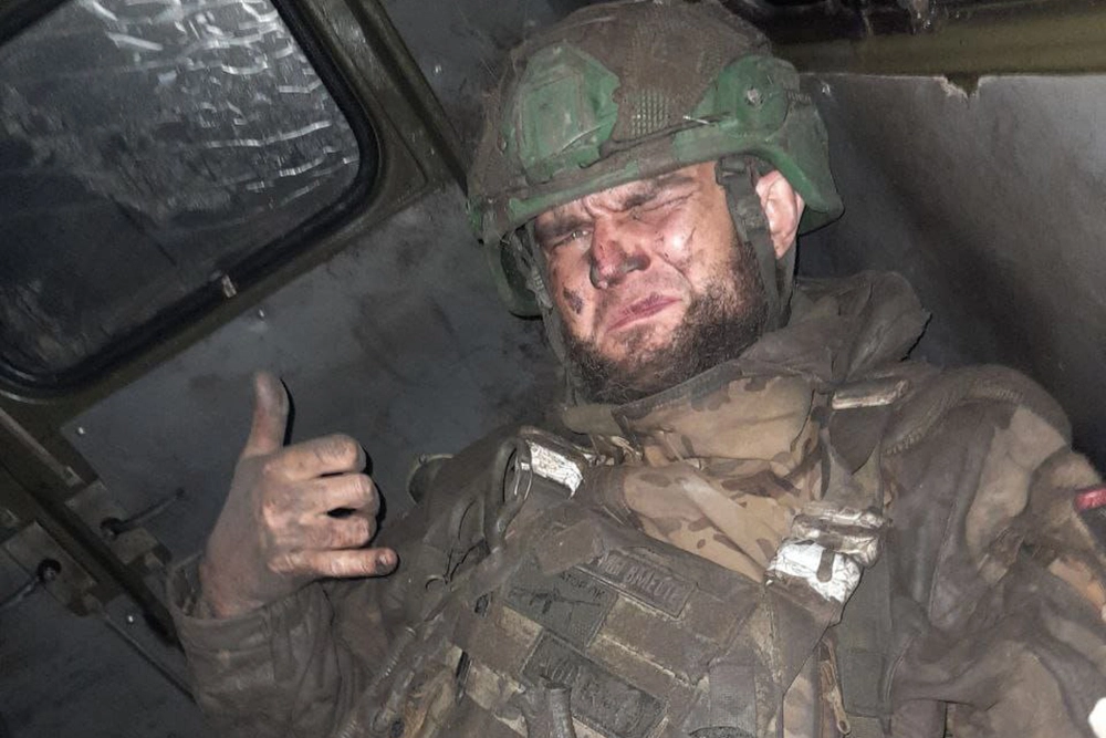 Игорь Приходько на передовой.