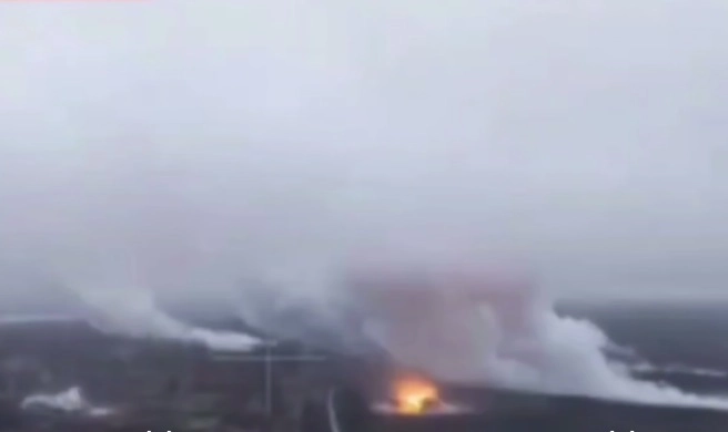 Удар ТОС по позициям ВСУ в Запорожской области.