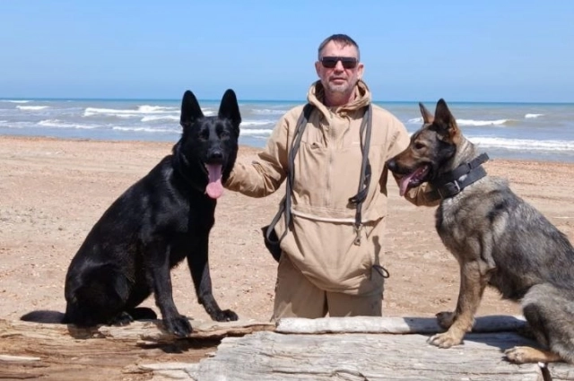 Кинолог Олег Анищенко.