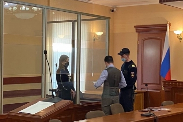 Анастасия Цыбуленко в суде.