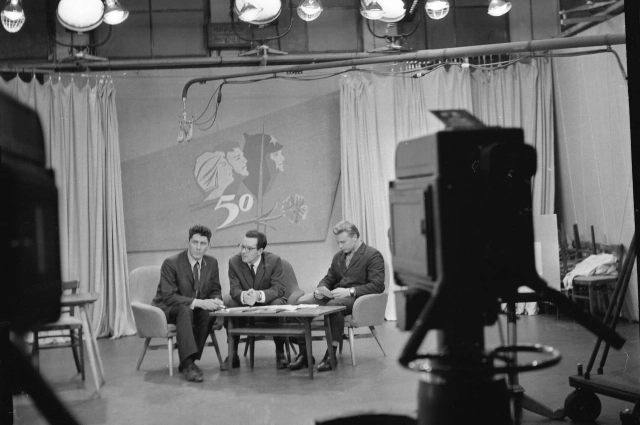 Прямой эфир из студии новомосковского телевидения. 1967 г.