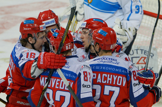 Игроки сборной России на Шведских хоккейных играх
