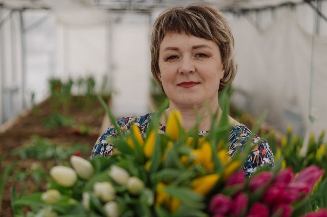 В этом сезоне Татьяна вырастила в своем хозяйстве 35 тысяч тюльпанов.