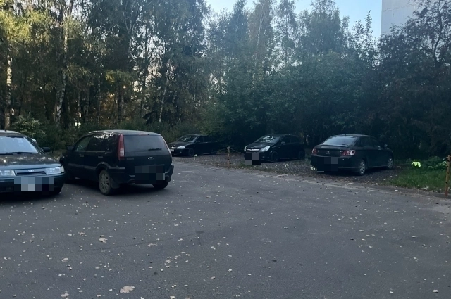 Захваченная парковка может и вовсе находиться на газоне