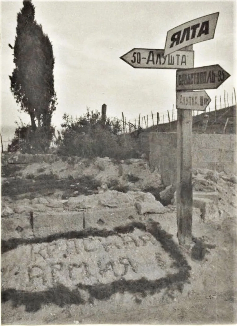 В освобождённой Ялте.