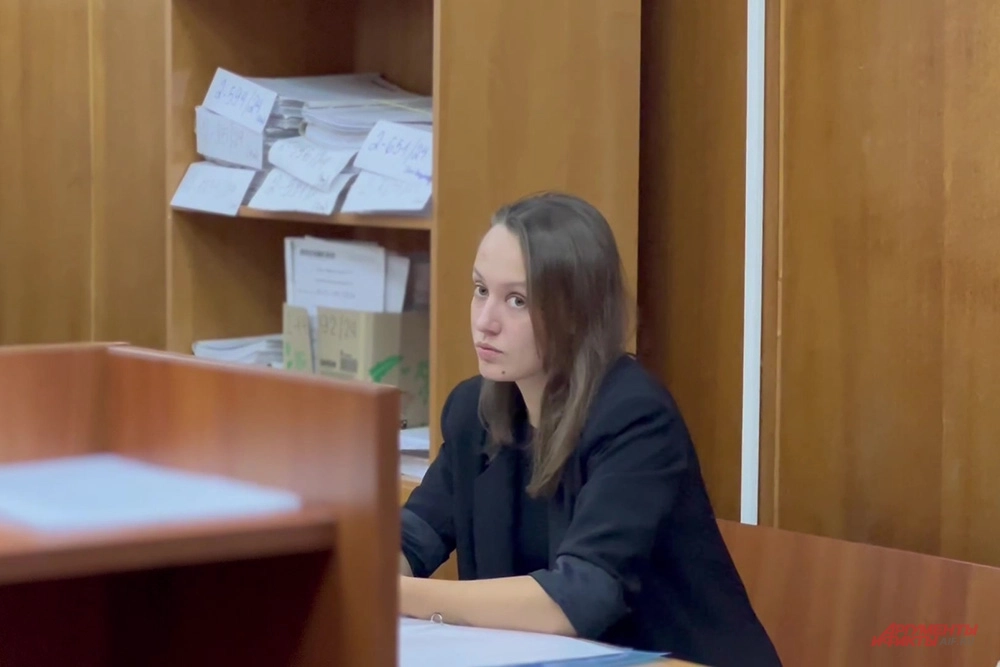Полина Лурье в Хамовническом районном суде.