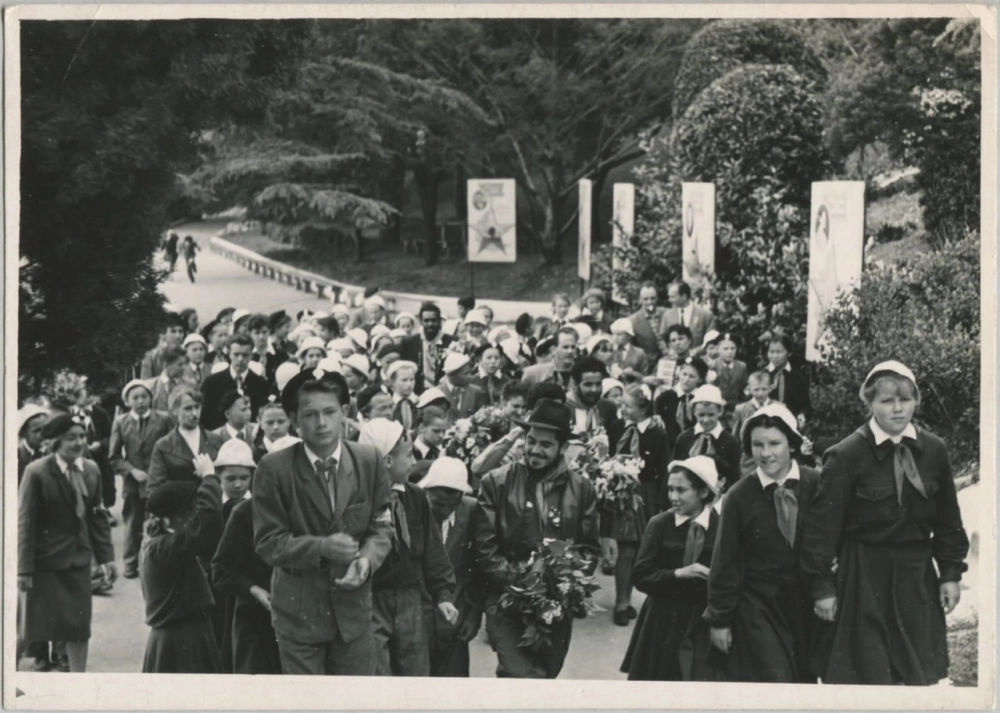 Цветы и Че Гевара в шляпе. 
