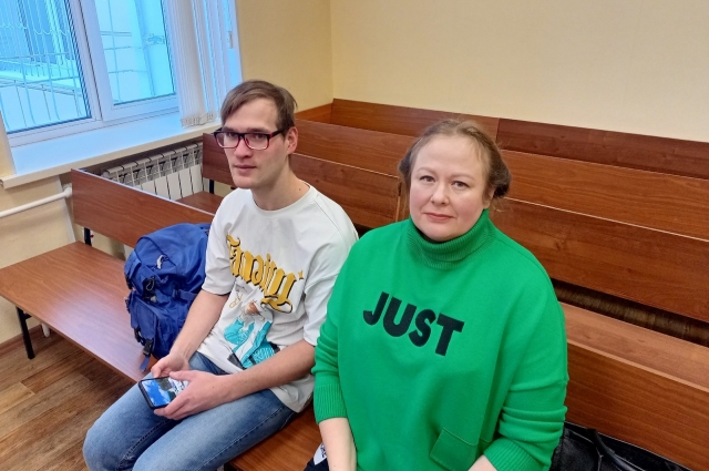 Сергей Лебедев и Наталья Граф во время последнего слова обвиняемой.