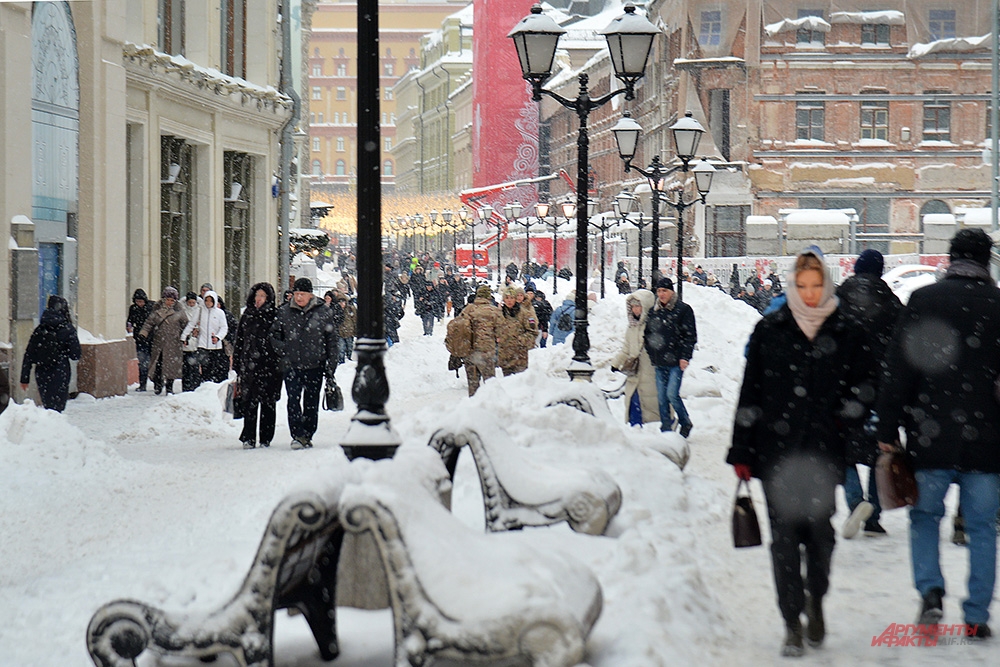 Снегопад в Москве