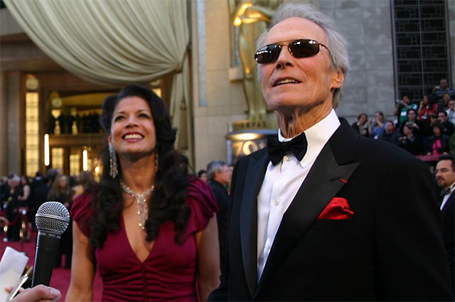 Иствуд с бывшей женой Диной, 2007 год.